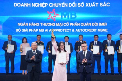 MB nhận giải Chuyển đổi số Việt Nam 2025 với bộ giải pháp công nghệ tiên phong